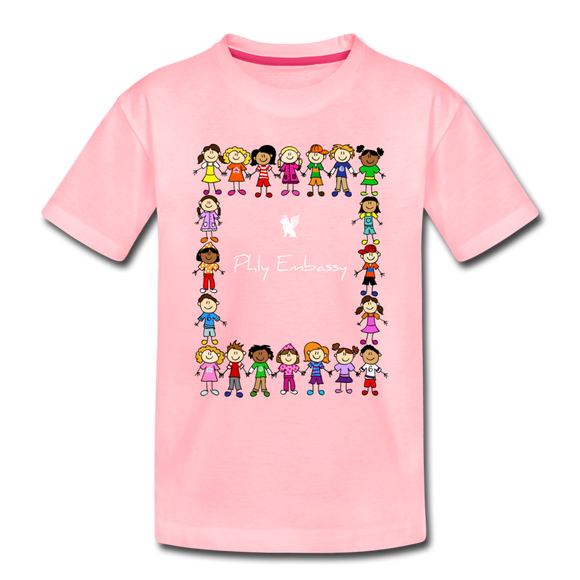 Phly Embassy Kids' Premium T-Shirt - pink