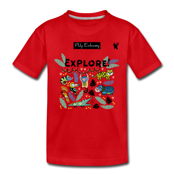 Phly Embassy Kids' Premium T-Shirt - red