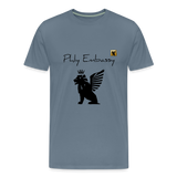 Phly Embassy Men's Premium T-Shirt - steel blue