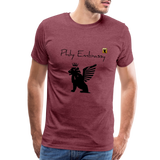 Phly Embassy Men's Premium T-Shirt - heather burgundy