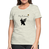 Phly Embassy Women’s Premium T-Shirt - heather oatmeal