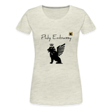 Phly Embassy Women’s Premium T-Shirt - heather oatmeal