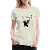 Phly Embassy Women’s Premium T-Shirt - heather oatmeal