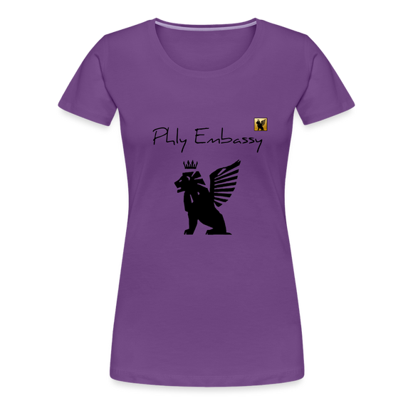 Phly Embassy Women’s Premium T-Shirt - purple