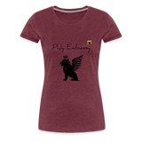 Phly Embassy Women’s Premium T-Shirt - heather burgundy