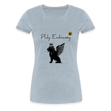 Phly Embassy Women’s Premium T-Shirt - heather ice blue