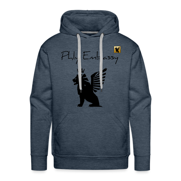 Phly Embassy Men’s Premium Hoodie - heather denim