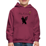 Phly Embassy Kids‘ Premium Hoodie - burgundy