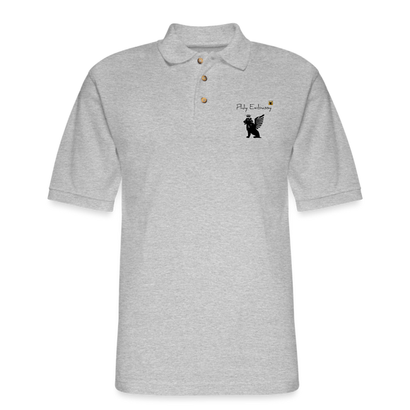 Phly Embassy Men's Pique Polo Shirt - heather gray