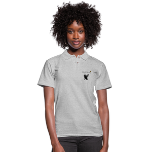 Phly Embassy Women's Pique Polo Shirt - heather gray