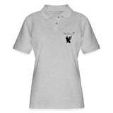 Phly Embassy Women's Pique Polo Shirt - heather gray