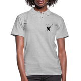 Phly Embassy Women's Pique Polo Shirt - heather gray