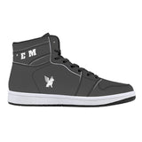 Phly Embassy-D16 High-Top Synthetic Leather Sneakers - Black/Gry