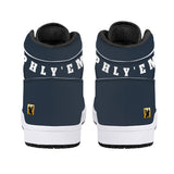 Phly Embassy-D16 High-Top Synthetic Leather Sneakers - Black/Nvy