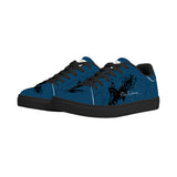 GRND Low-Top Synthetic Leather Sneakers -Blu Black